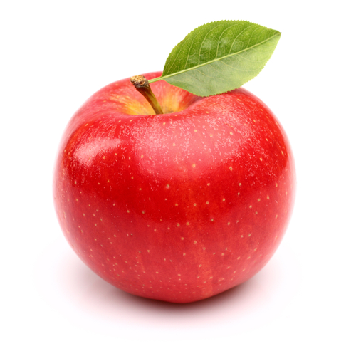 shiny red apple